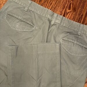 CC Filson Chino Trouser Pants Men's 36x28 Straight Leg Green Cotton USA Made